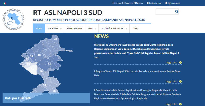 Registro Tumori Asl Napoli 3 Sud, Ecco Il Portale "Open Data"